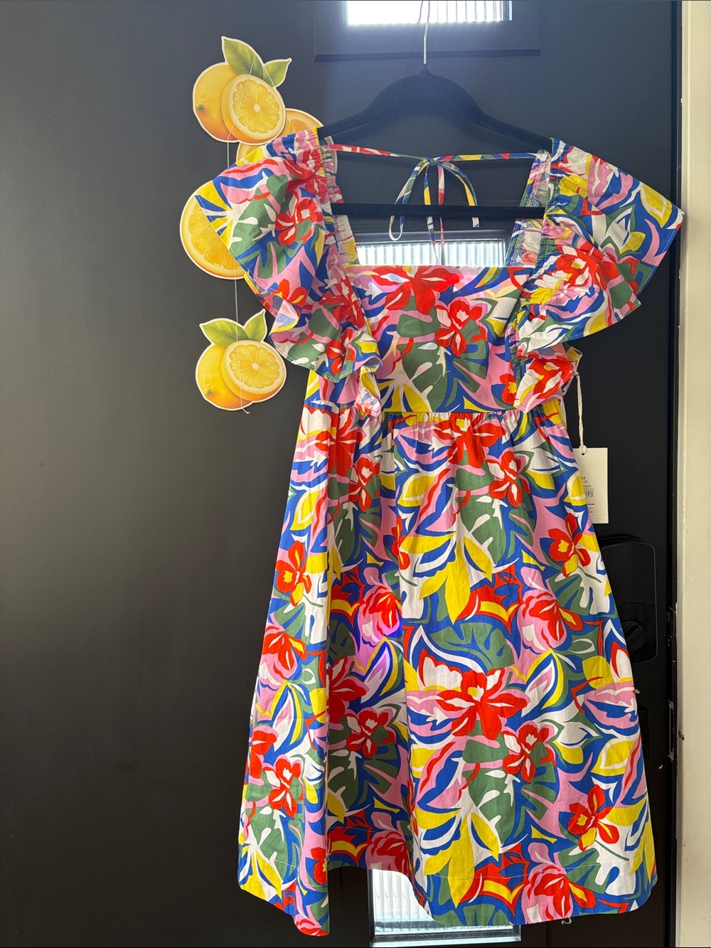 Free Assembly Floral Ruffle Sundress - Bright Multi NWT